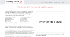 Desktop Screenshot of marketingservices.co.za